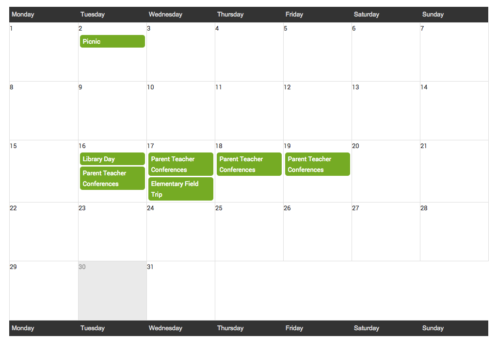 hubbli group calendars are a powerful school communication tool