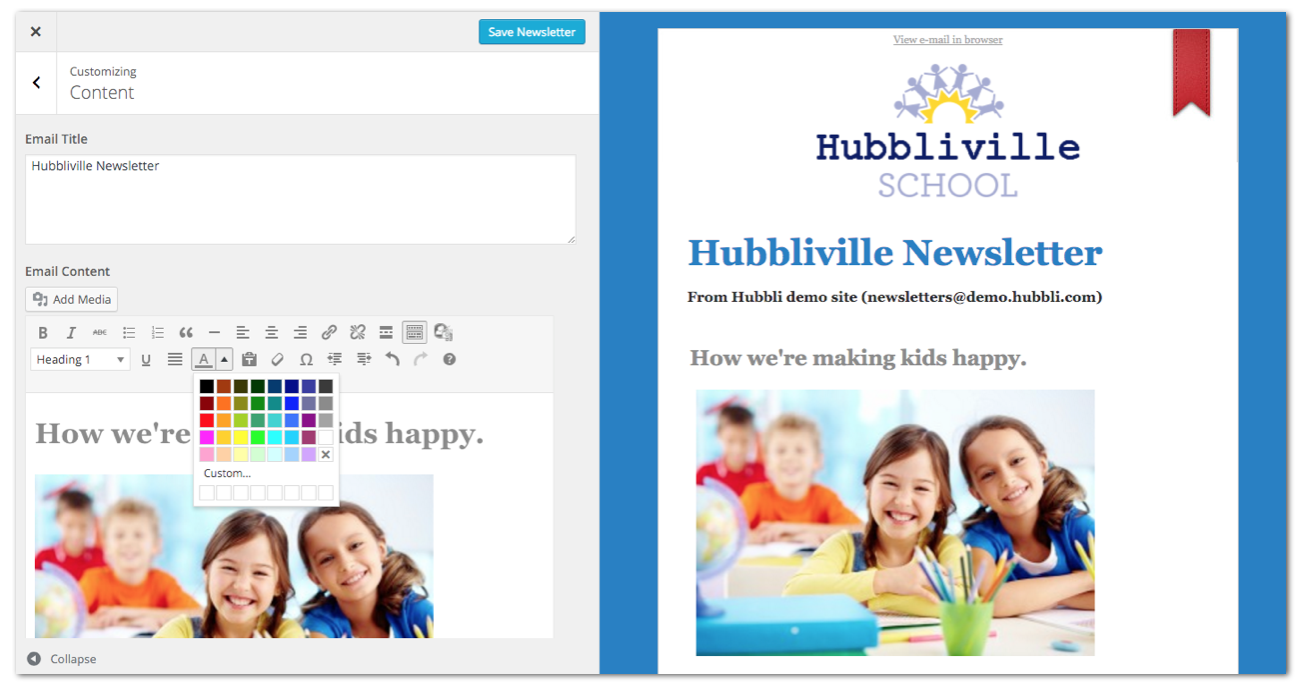 Hubbli school management software system digital forms