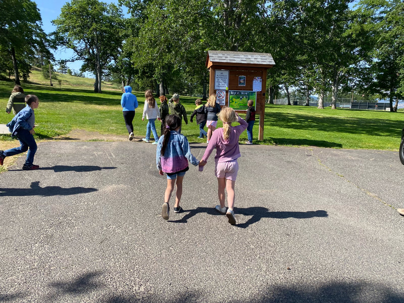 Hope Academy students and teacher on a field trip